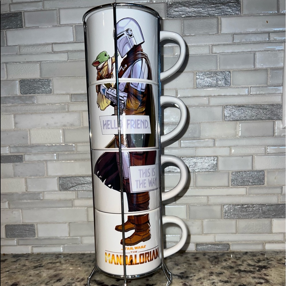 The Mandalorian 4 coffee cup set